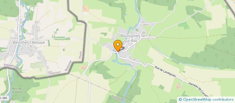 localisation de l'entreprise TERRALUX à BOUSIGNIES-SUR-ROC
