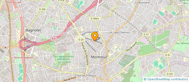 localisation de l'entreprise TERRALYMER à MONTREUIL