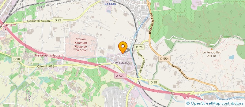 localisation de l'entreprise TERRAM à LA CRAU