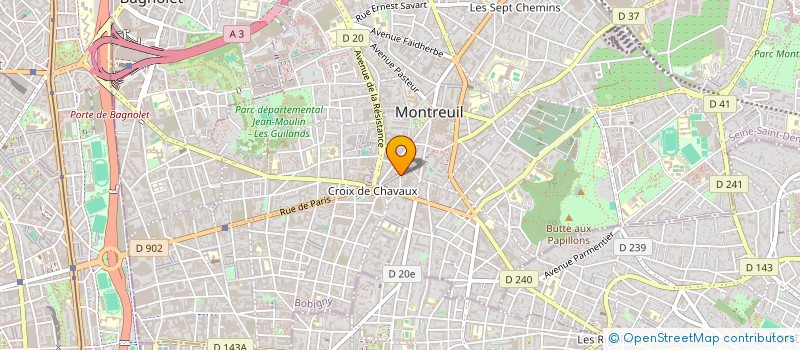 localisation de l'entreprise TERRAMANO à MONTREUIL