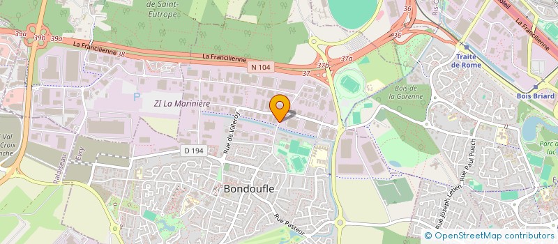 localisation de l'entreprise TERRAMO à BONDOUFLE