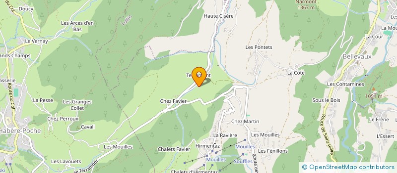 localisation de l'entreprise TERRAMONT CONSULTING  BELLEVAUX