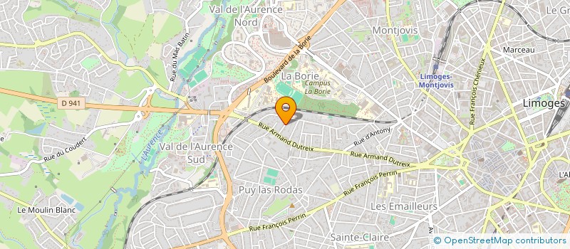 localisation de l'entreprise TERRANOVA à LIMOGES