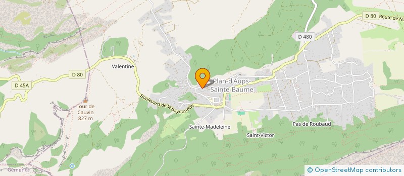 localisation de l'entreprise TERRANOVA HABITAT PRO ENVIRONNEMENT  PLAN-D'AUPS-SAINTE-BAUME