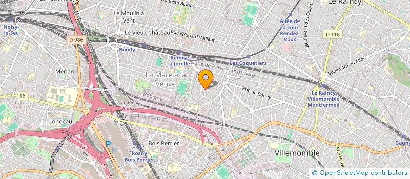 localisation de l'entreprise TERRANTI S&N à VILLEMOMBLE