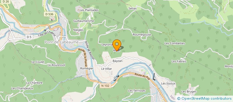 localisation de l'entreprise TERRAPEUTE  PONT-DE-LABEAUME