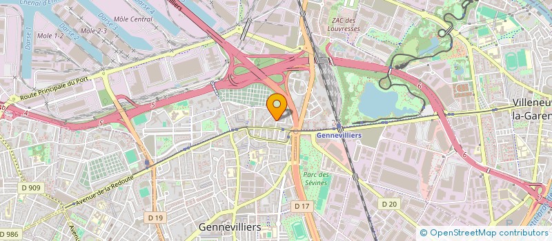 localisation de l'entreprise TERRAS CVC  GENNEVILLIERS
