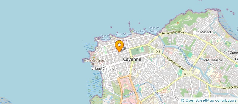 localisation de l'entreprise TERRAS PRO  CAYENNE