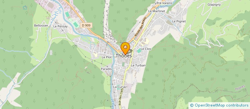 localisation de l'entreprise TERRASHAPE  THONES