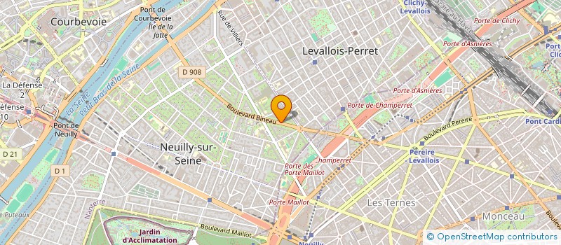localisation de l'entreprise TERRASPORT à NEUILLY-SUR-SEINE