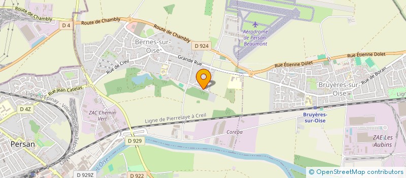 localisation de l'entreprise TERRASSE CHEMINEE SERVICES  BERNES-SUR-OISE