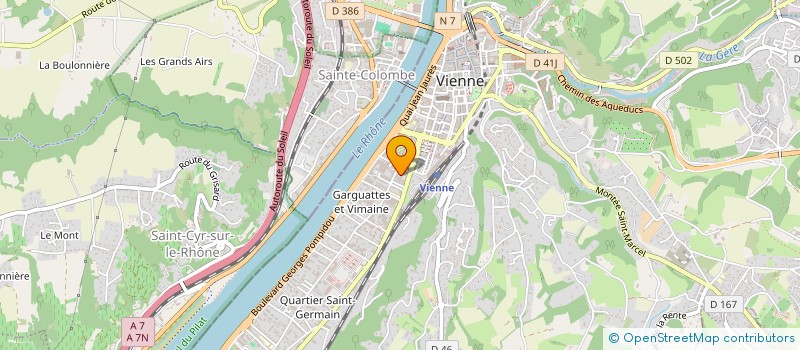 localisation de l'entreprise TERRASSE VALMER  VIENNE