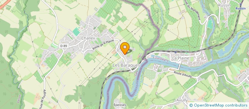 localisation de l'entreprise TERRASSEMENT AMENAGEMENT GESSIEN  CHALLEX