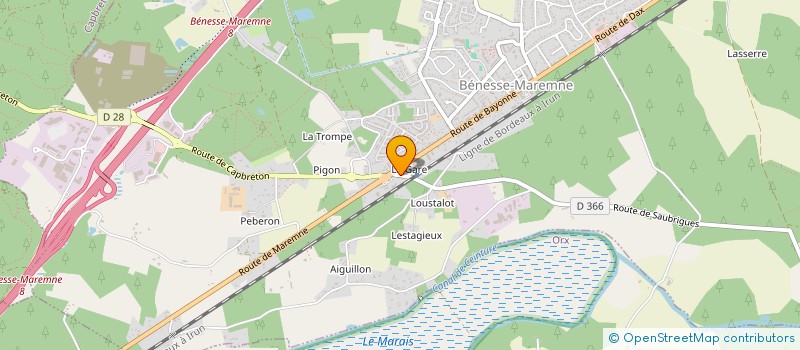 localisation de l'entreprise TERRASSEMENT & CARRIERES BEJARANO  BENESSE-MAREMNE