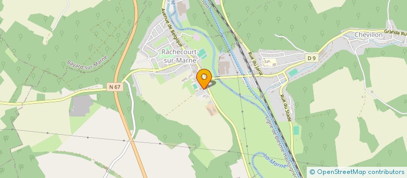 localisation de l'entreprise TERRASSEMENT COLLIN à RACHECOURT-SUR-MARNE