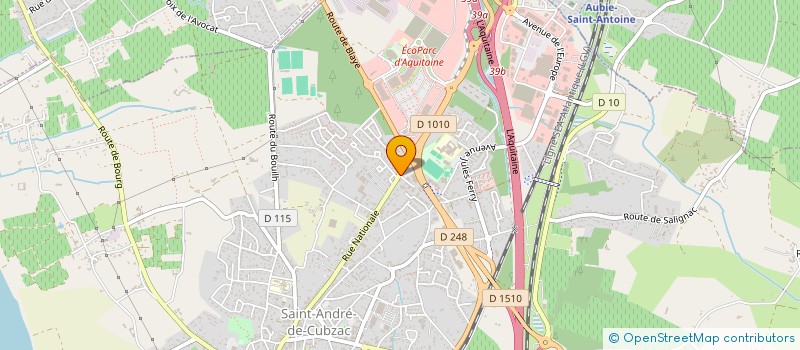 localisation de l'entreprise TERRASSEMENT DE L'ESTUAIRE à SAINT-ANDRE-DE-CUBZAC