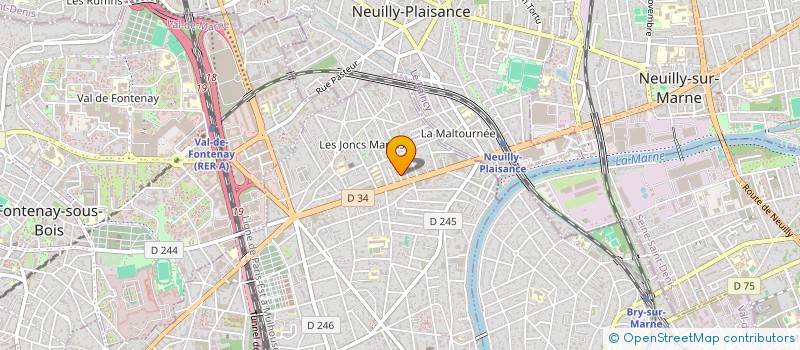 localisation de l'entreprise TERRASSEMENT DEMOLITION LOCATION  LE PERREUX-SUR-MARNE