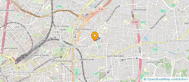 localisation de l'entreprise TERRASSEMENT DEMOLITION MACONNERIE SECOND OEUVRE à MARSEILLE 4
