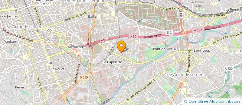 localisation de l'entreprise TERRASSEMENT DU SUD EST à MARSEILLE