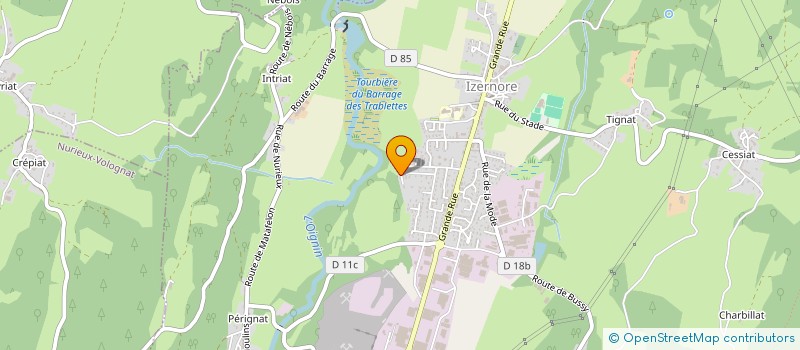 localisation de l'entreprise TERRASSEMENT ET AMENAGEMENTS PETIOT STEPHANE  IZERNORE