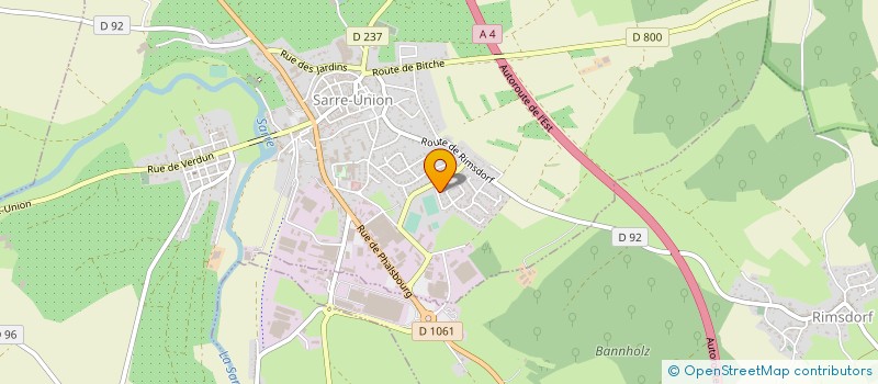 localisation de l'entreprise TERRASSEMENT ET T P WITTMEYER à SILTZHEIM