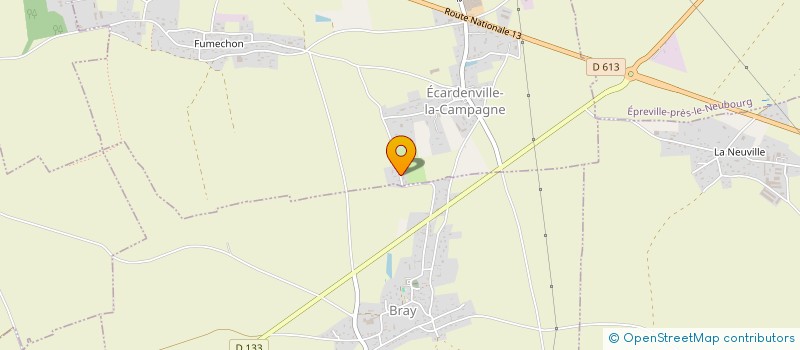 localisation de l'entreprise TERRASSEMENT GRENET  ECARDENVILLE-LA-CAMPAGNE