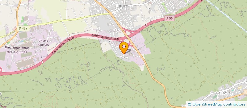 localisation de l'entreprise TERRASSEMENT LA COTE BLEUE  LE ROVE