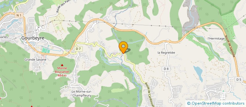 localisation de l'entreprise TERRASSEMENT LOCATIONS ET TRAVAUX PUBLICS GUADELOUPE à TROIS-RIVIERES