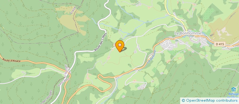 localisation de l'entreprise TERRASSEMENT PASCAL BARADEL  LE BONHOMME