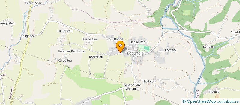 localisation de l'entreprise TERRASSEMENT PENVERN ANTHONY  LOCUNOLE