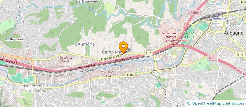 localisation de l'entreprise TERRASSEMENT PRO  AUBAGNE