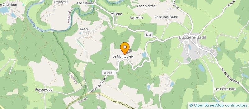 localisation de l'entreprise TERRASSEMENT PROXI FR  BUSSEROLLES