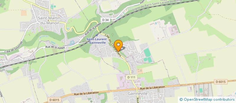 localisation de l'entreprise TERRASSEMENT RESEAU PUBLIC NORMANDIE  GAINNEVILLE