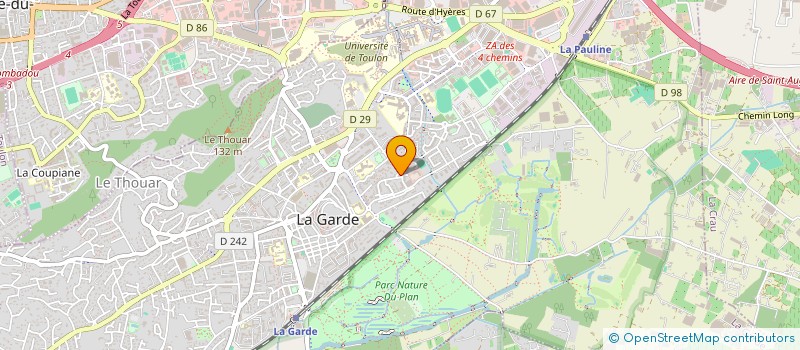 localisation de l'entreprise TERRASSEMENT ROMOLI ET FILS  LA GARDE