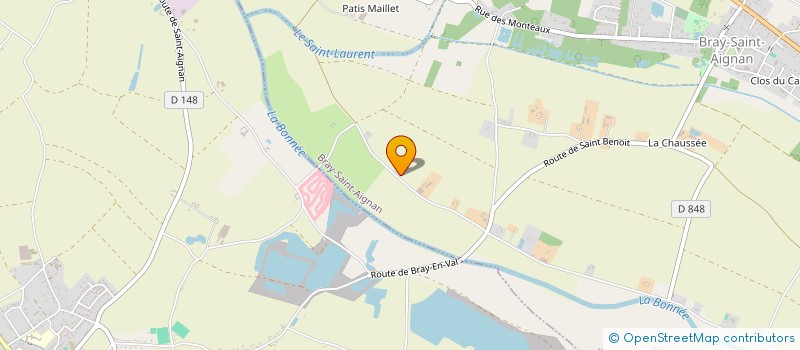 localisation de l'entreprise TERRASSEMENT TP COURTOIS à BRAY-SAINT-AIGNAN
