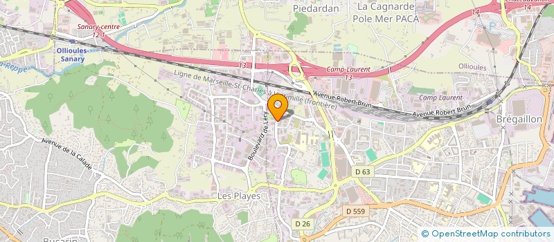 localisation de l'entreprise TERRASSEMENT TRAVAUX PUBLIC GENERAL à SIX-FOURS-LES-PLAGES