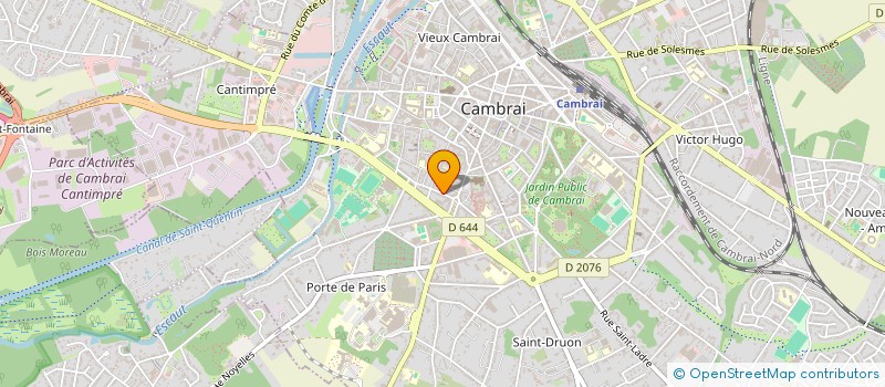 localisation de l'entreprise TERRASSEMENT VOIRIES RESEAUX DEMOLITIONS à CAMBRAI