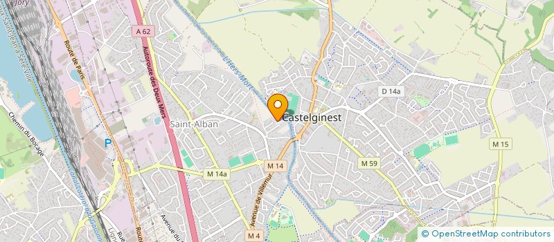 localisation de l'entreprise TERRASSEMENTS AMENAGEMENTS PISCINES CLIMATISATION 31  SAINT-ALBAN