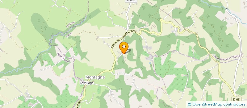 localisation de l'entreprise TERRASSEMENTS BUISSON à MONTAGNE