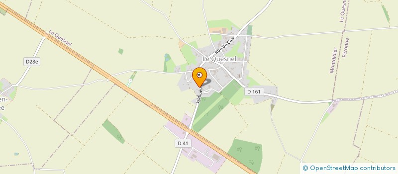 localisation de l'entreprise TERRASSEMENTS DU SANTERRE  LE QUESNEL