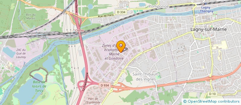 localisation de l'entreprise TERRASSEMENTS ET CANALISATIONS à LAGNY-SUR-MARNE