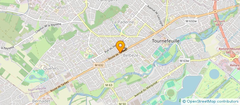 localisation de l'entreprise TERRASSEMENTS R.D.S. à TOURNEFEUILLE