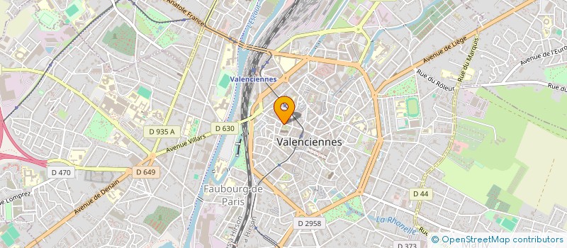 localisation de l'entreprise TERRASSEMENTS RESEAUX CONSTRUCTIONS à VALENCIENNES