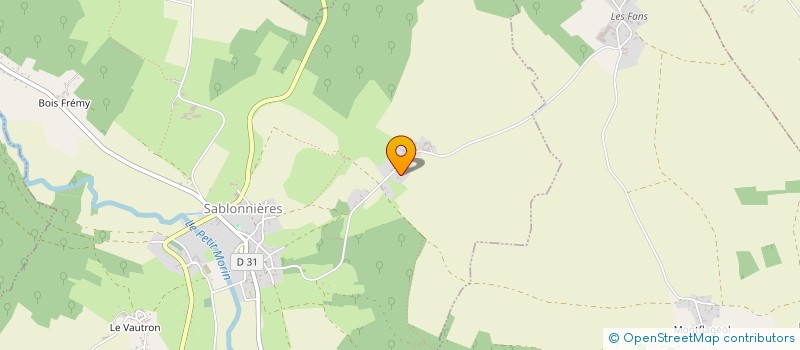 localisation de l'entreprise TERRASSIER DE LA BRIE  SABLONNIERES