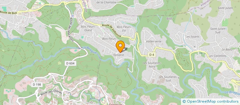 localisation de l'entreprise TERRASUN LAB  BIOT