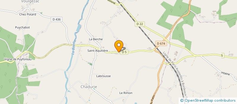 localisation de l'entreprise TERRATRANS à CHADURIE