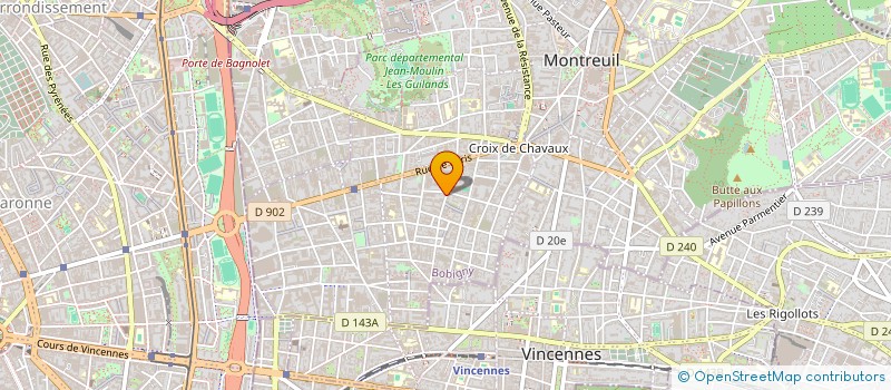 localisation de l'entreprise TERRAVOLT  MONTREUIL