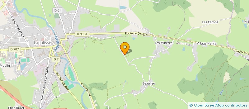 localisation de l'entreprise TERRE A.I.S.E. (ANIMATION, INFORMATION, SERVICE, ECOUTE) à SAINT-PRIX