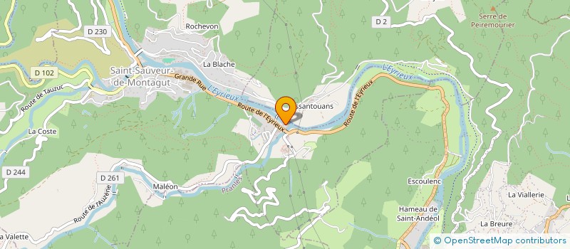 localisation de l'entreprise TERRE ADELICE  SAINT-SAUVEUR-DE-MONTAGUT