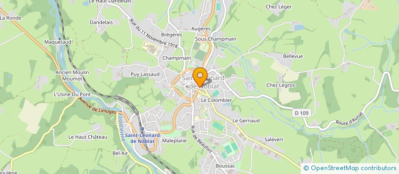 localisation de l'entreprise TERRE AGIR  SAINT-LEONARD-DE-NOBLAT